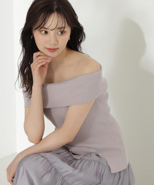 PROPORTION BODY DRESSING(プロポーションボディドレッシング)の「オフショルニット / 1214170508(ニット/セーター・レディース・レッド/グレー/ブラック・FREE)」の20枚目の写真