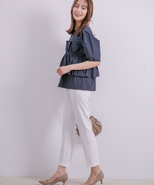 Jayro(ジャイロ)の「モスイトブロードブラウス(シャツ/ブラウス・レディース・サックスブルー/ホワイト系その他/グリーン/ネイビー・M)」の11枚目の写真