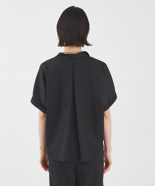 qualite(カリテ)の「【セットアップ対応】リネンライクオープンカラーシャツ(シャツ/ブラウス・レディース・ブラック/ライトブルー/ライトベージュ・38/36)」の15枚目の写真