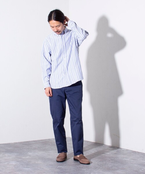 GLOSTER（グロスター）の「【GLOSTER/グロスター】コンパクト チノストレッチパンツ（チノパンツ・メンズ・グレー/ダークネイビー/ロイヤルブルー/ベージュ・M/L/S/XL）」の5枚目の写真