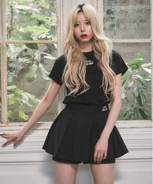 FickleBebe(フィクルベベ)の「ハートカットフリルトップス(Tシャツ/カットソー・レディース・ホワイト/ブラック・FREE)」の13枚目の写真