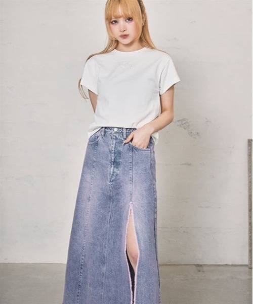FickleBebe(フィクルベベ)の「ハートカットフリルトップス(Tシャツ/カットソー・レディース・ホワイト/ブラック・FREE)」の17枚目の写真