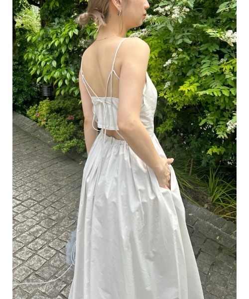 【あい】キャミワンピ ワンピース　SNIDEL ライトグレー SNIDEL（スナイデル）の「キャミワンピース（ワンピース）」 - WEAR