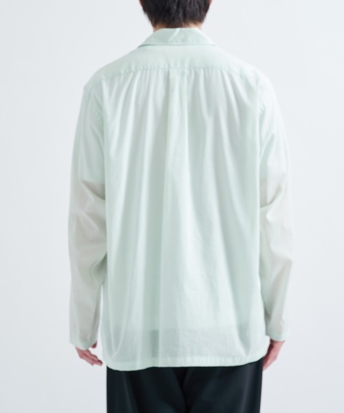 markaware オーガニックペルーピマコットンローンオープンカラーシャツ 2 markaware（マーカウェア）の「【MARKAWARE/マーカウェア