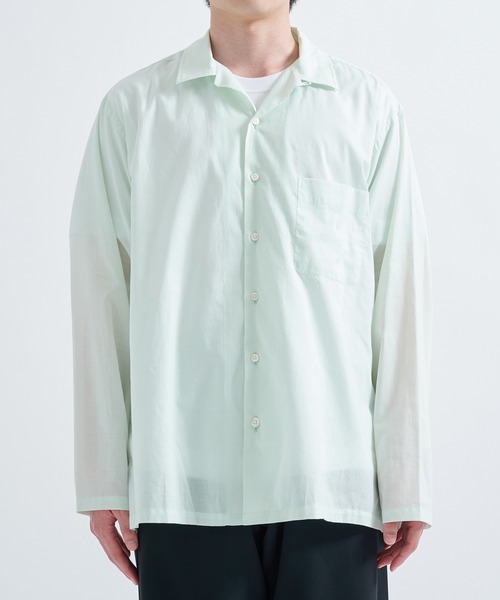 markaware オーガニックペルーピマコットンローンオープンカラーシャツ 2 markaware（マーカウェア）の「【MARKAWARE/マーカウェア