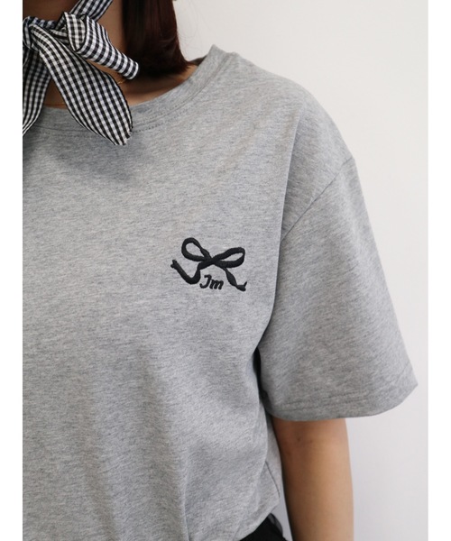 JUMELLE(ジュメロ)の「shishu logo T(Tシャツ/カットソー・レディース・ホワイト/グレー・FREE)」の12枚目の写真