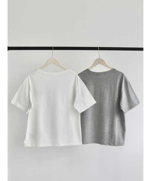 JUMELLE(ジュメロ)の「shishu logo T(Tシャツ/カットソー・レディース・ホワイト/グレー・FREE)」の16枚目の写真