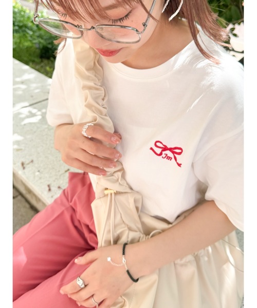 JUMELLE(ジュメロ)の「shishu logo T(Tシャツ/カットソー・レディース・ホワイト/グレー・FREE)」の19枚目の写真