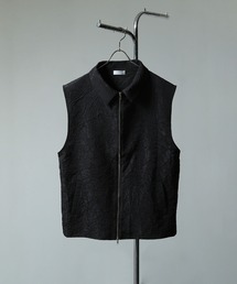 NILWAY | ワッシャーデザインダブルジップノースリーブシャツベスト(ベスト)