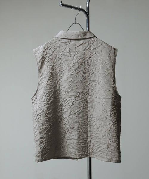 ☆美品☆ カステルバジャック メンズ　グレー ノースリーブベスト　サイズL 大きいサイズ】カステルバジャック/CASTELBAJAC ハーフジップ