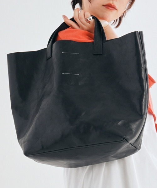 mko12076-Leather Tote BAG レザートートバッグ M