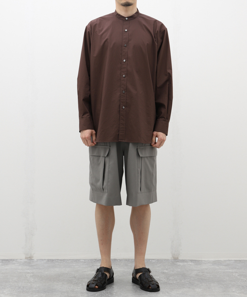 EDIFICE LA BOUCLE（エディフィスラブークル）の「LA BOUCLE (ラブークル) TECH WOOL カーゴショーツ（カーゴパンツ・メンズ・ネイビー/グレー・3/2）」の3枚目の写真