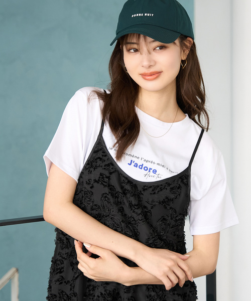 ROPE' PICNIC（ロペピクニック）の「RENU/ロゴ&フォトTシャツ（Tシャツ/カットソー・レディース・ホワイト系その他/ホワイト/ブラック/ブルー系その他4・40/38）」の10枚目の写真