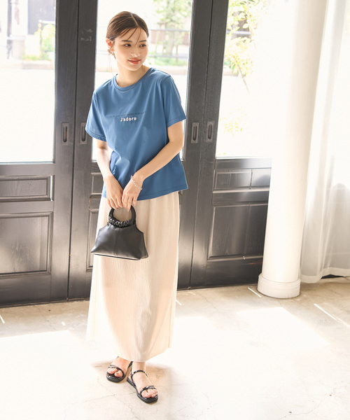 ROPE' PICNIC（ロペピクニック）の「RENU/ロゴ&フォトTシャツ（Tシャツ/カットソー・レディース・ホワイト系その他/ホワイト/ブラック/ブルー系その他4・40/38）」の16枚目の写真