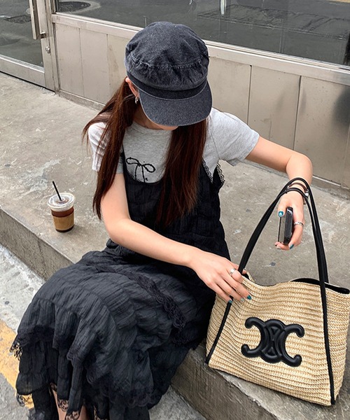 aimoha(アイモハ)の「フレアレースキャミソールワンピース (SS)(ワンピース・レディース・ブラック/ホワイト・FREE)」の9枚目の写真