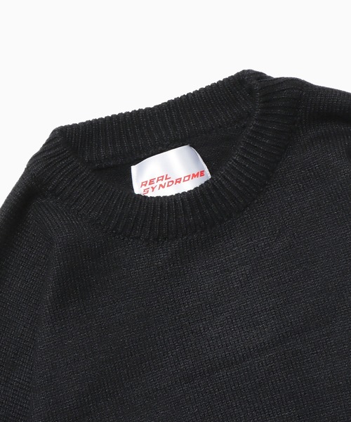 ROOPTOKYO(ループトウキョウ)の「College Logo Crewneck Knit クルーネックニットプルオーバー カレッジロゴ(ニット/セーター・メンズ・ブラック/グレー・M/L/XL)」の11枚目の写真