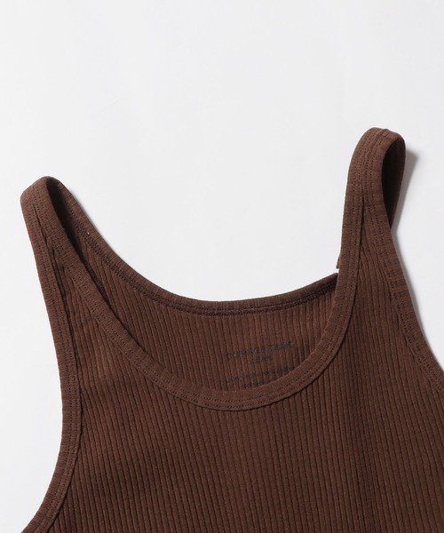 tシャツ CURRENTAGE/カレンテージ Organic Cotton Rib Tank Top リブタンクトップ レディース メンズ CURRENTAGE/カレンテージ Organic Cotton Rib Tank Top リブ