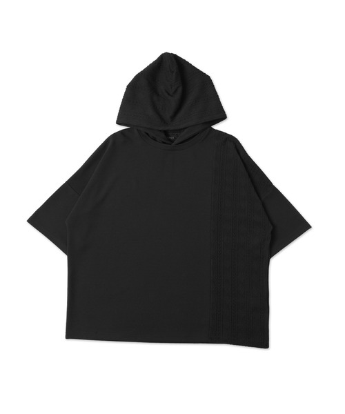 LUCY（ルーシー）の「LUCY/ジオメトリックブロックフードT（Tシャツ/カットソー・メンズ・ホワイト/ダークグレー・LARGE/MEDIUM）」の8枚目の写真