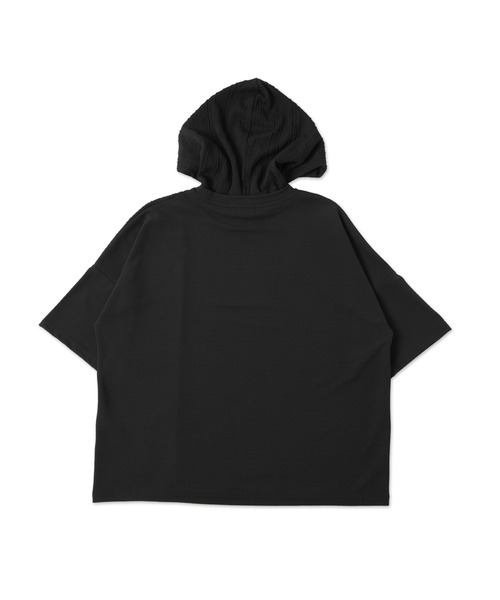 LUCY（ルーシー）の「LUCY/ジオメトリックブロックフードT（Tシャツ/カットソー・メンズ・ホワイト/ダークグレー・LARGE/MEDIUM）」の7枚目の写真