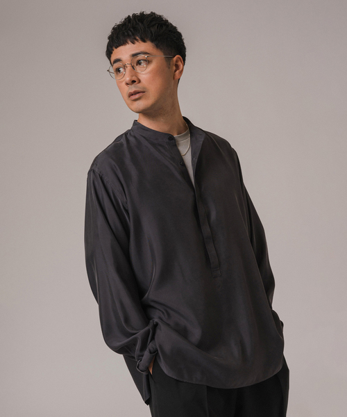 EDIFICE(エディフィス)の「ツイル プルオーバーシャツ(シャツ/ブラウス・メンズ・スミクロ/グリーン・MEDIUM/SMALL/LARGE)」の7枚目の写真