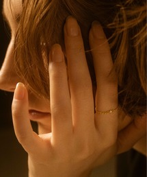 【les bonbon】Diamond chain ring ダイヤモンドチェーン リング