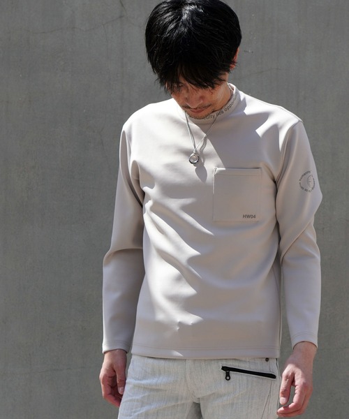 HIDEAWAYS NICOLE（ハイダウェイニコル）の「ストレッチポンチロゴ長袖