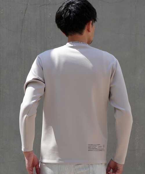 HIDEAWAYS NICOLE（ハイダウェイニコル）の「ストレッチポンチロゴ長袖