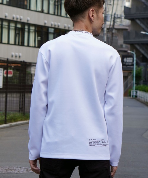 HIDEAWAYS NICOLE（ハイダウェイニコル）の「ストレッチポンチロゴ長袖