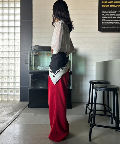 Kotoe（コトエ）の「シアートップス 半端袖 ビッグシルエット（Tシャツ/カットソー・レディース・ホワイト/ブラック・M/L）」の15枚目の写真
