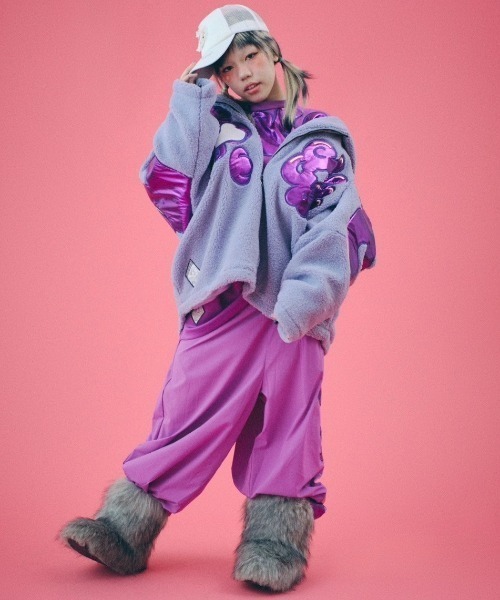 ガルフィ モコモコアウターピンク GALFY-ギャルもこふわブルゾン