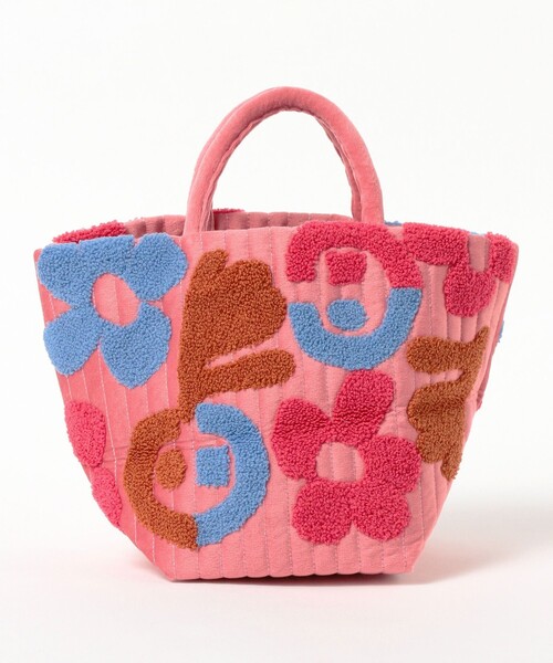 Ray BEAMS（レイビームス）の「【別注】beej / キルト トートバッグ（ハンドバッグ・レディース・ライトブルー/ピンク/オフホワイト・ONE SIZE）」の18枚目の写真