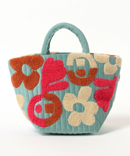 Ray BEAMS（レイビームス）の「【別注】beej / キルト トートバッグ（ハンドバッグ・レディース・ライトブルー/ピンク/オフホワイト・ONE SIZE）」の22枚目の写真