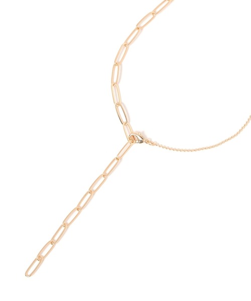studio CLIP（スタディオクリップ）の「ミックスチェーンY字ネックレス（ネックレス・レディース・その他1/その他2・FREE）」の2枚目の写真