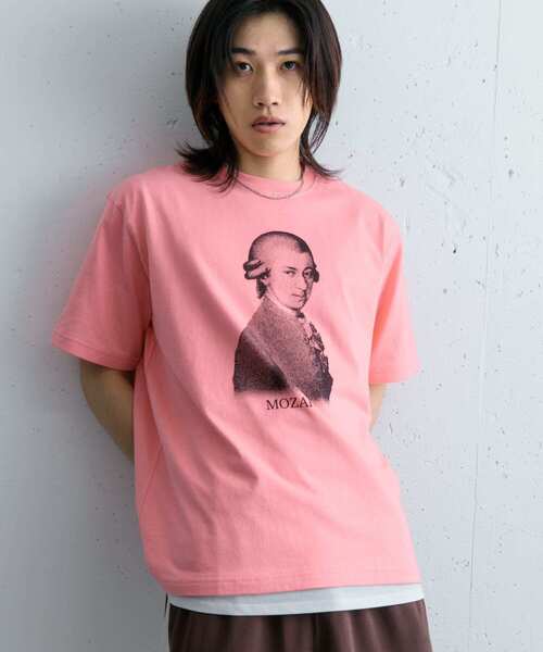 SENSE OF PLACE by URBAN RESEARCH(センスオブプレイスバイアーバンリサーチ)の「ヴィンテージライクTシャツ(モーツァルト)(Tシャツ/カットソー・メンズ・ブラック/ピンク・MEDIUM/LARGE)」の9枚目の写真