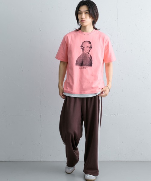 SENSE OF PLACE by URBAN RESEARCH(センスオブプレイスバイアーバンリサーチ)の「ヴィンテージライクTシャツ(モーツァルト)(Tシャツ/カットソー・メンズ・ブラック/ピンク・MEDIUM/LARGE)」の10枚目の写真