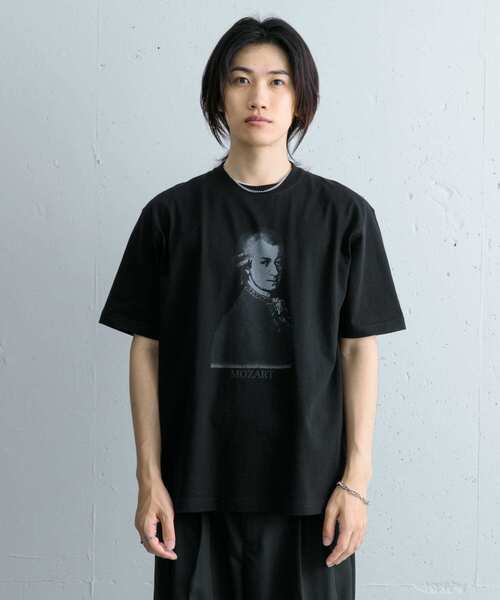 SENSE OF PLACE by URBAN RESEARCH(センスオブプレイスバイアーバンリサーチ)の「ヴィンテージライクTシャツ(モーツァルト)(Tシャツ/カットソー・メンズ・ブラック/ピンク・MEDIUM/LARGE)」の12枚目の写真