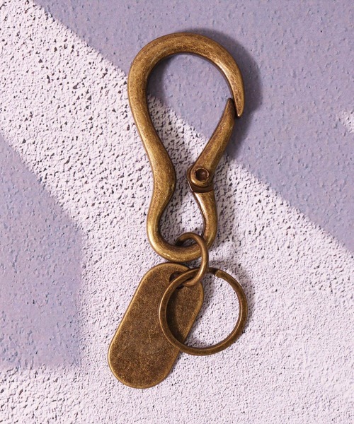 UNIVERSAL OVERALL（ユニバーサルオーバーオール）の「(LF)【UNIVERSAL OVERALL】ブランドロゴ フック カラビナ キーホルダー（キーホルダー・メンズ・シルバー/ブラック/ゴールド/オレンジ・ONE SIZE）」の10枚目の写真