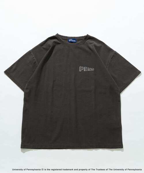 URBAN RESEARCH Sonny Label（アーバンリサーチサニーレーベル）の「PENNカレッジピグメントTシャツ（Tシャツ/カットソー・メンズ・スミクロ/ネイビー・LARGE/MEDIUM）」の2枚目の写真