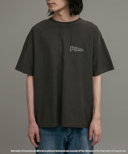 URBAN RESEARCH Sonny Label（アーバンリサーチサニーレーベル）の「PENNカレッジピグメントTシャツ（Tシャツ/カットソー・メンズ・スミクロ/ネイビー・LARGE/MEDIUM）」の4枚目の写真