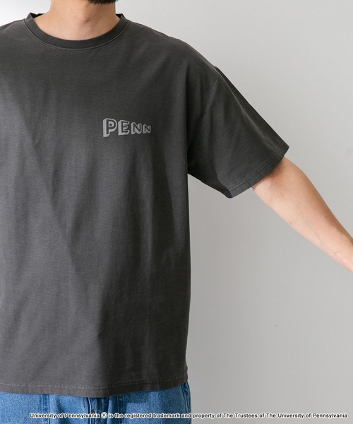 URBAN RESEARCH Sonny Label（アーバンリサーチサニーレーベル）の「PENNカレッジピグメントTシャツ（Tシャツ/カットソー・メンズ・スミクロ/ネイビー・LARGE/MEDIUM）」の10枚目の写真