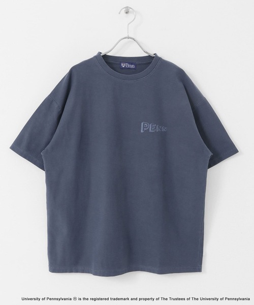 URBAN RESEARCH Sonny Label（アーバンリサーチサニーレーベル）の「PENNカレッジピグメントTシャツ（Tシャツ/カットソー・メンズ・スミクロ/ネイビー・LARGE/MEDIUM）」の12枚目の写真