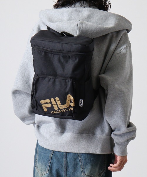 FILA(フィラ)の「FILA 斜めロゴミニスクエアリュック(バックパック/リュック・メンズ・ブラック/シルバー/ゴールド/ホワイト・FREE)」の20枚目の写真