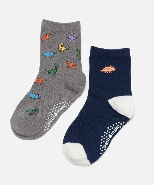 petit main(プティマイン)の「BOYSアソートソックス(ソックス/靴下・キッズ・チャコール/ネイビー/ライトベージュ/モカ・L/M/S/SS)」の2枚目の写真