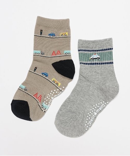 petit main(プティマイン)の「BOYSアソートソックス(ソックス/靴下・キッズ・チャコール/ネイビー/ライトベージュ/モカ・L/M/S/SS)」の3枚目の写真