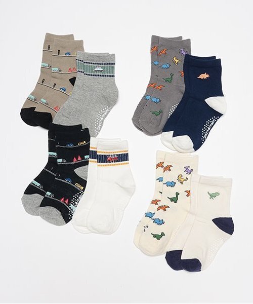 petit main(プティマイン)の「BOYSアソートソックス(ソックス/靴下・キッズ・チャコール/ネイビー/ライトベージュ/モカ・L/M/S/SS)」の6枚目の写真