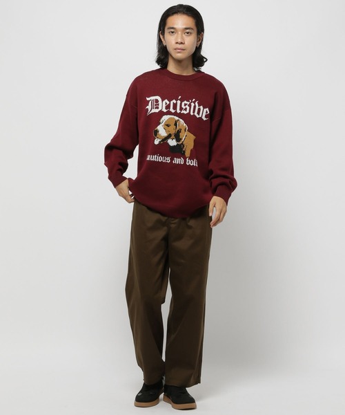 セール】アニマルダブルジャカードニットプルオーバー（ニット