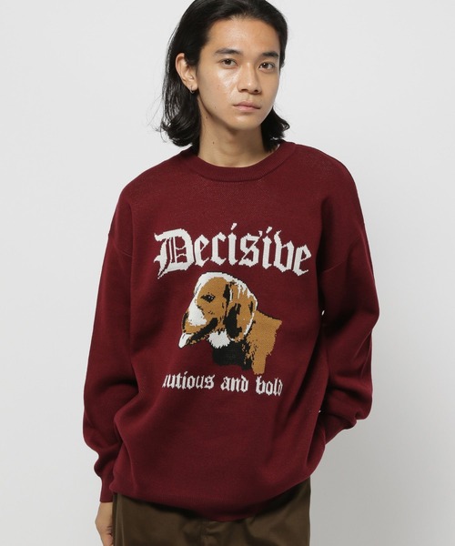 セール】アニマルダブルジャカードニットプルオーバー（ニット