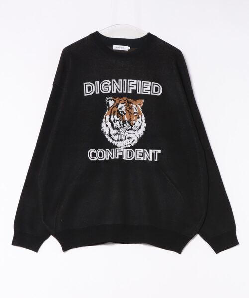 ◆おまり◆ セール】アニマルダブルジャカードニットプルオーバー（ニット