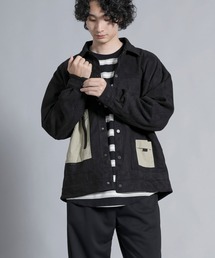 aimoha men Vintage Pocket Patch Jacket