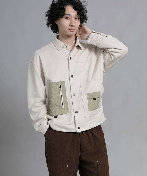 aimoha(アイモハ)の「aimoha men Vintage Pocket Patch Jacket(ブルゾン・メンズ・オフホワイト/ブラック・LARGE/XX-LARGE/XXX-LARGE/MEDIUM/X-LARGE)」の10枚目の写真
